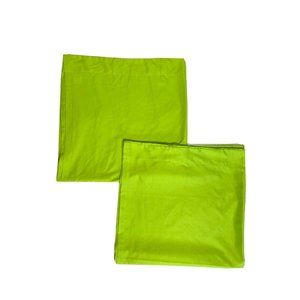 Your Zone 90s Vintage Pair Lime Green Curtains Neon Panels Drapes 84 Bright Long